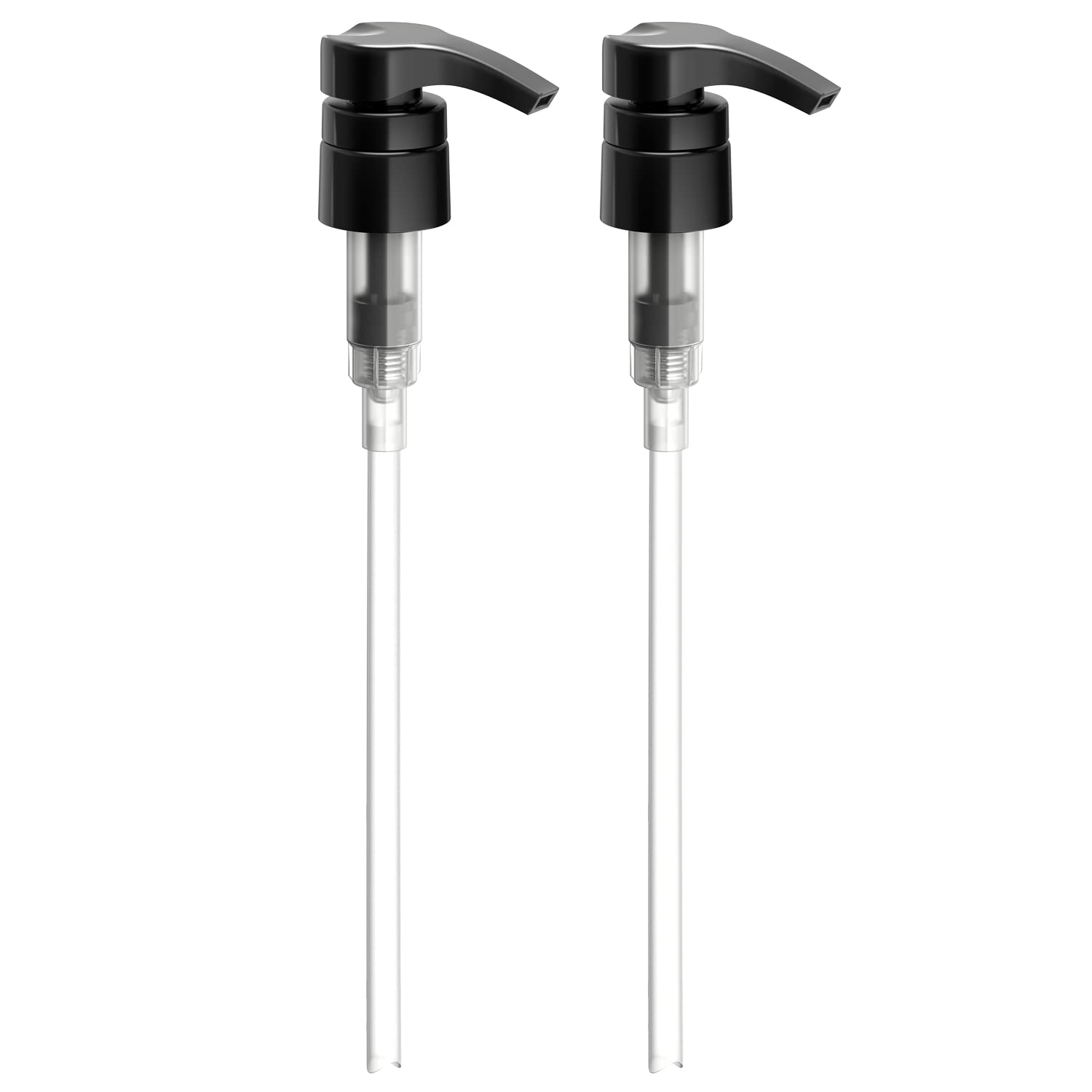 Pumps for Shampoo/Conditioner Bottles 1 Liter  33.8 oz. Leak-Proof  Fits1-Inch Bottle Neck  Pack of 2 Black